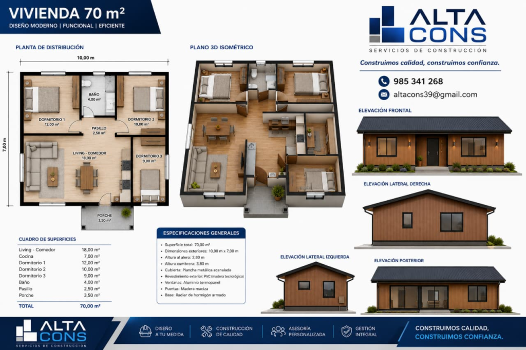 Vivienda 70 m²