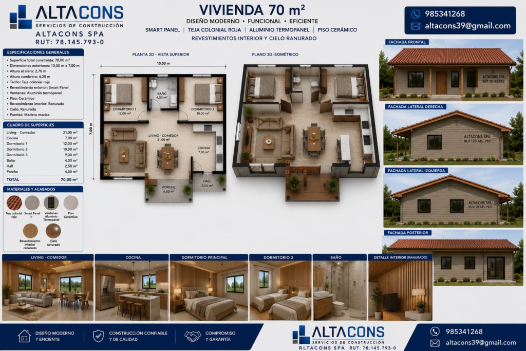 Vivienda 70 m² Premium